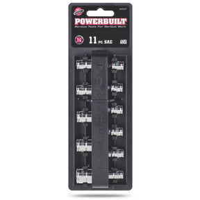 11 Piece 1/4 in. Dr. SAE 6 Pt. Socket Set