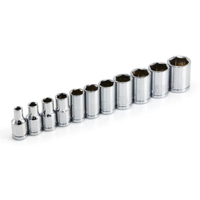 11 Piece 1/4 in. Dr. Metric 6 Pt. Socket Set