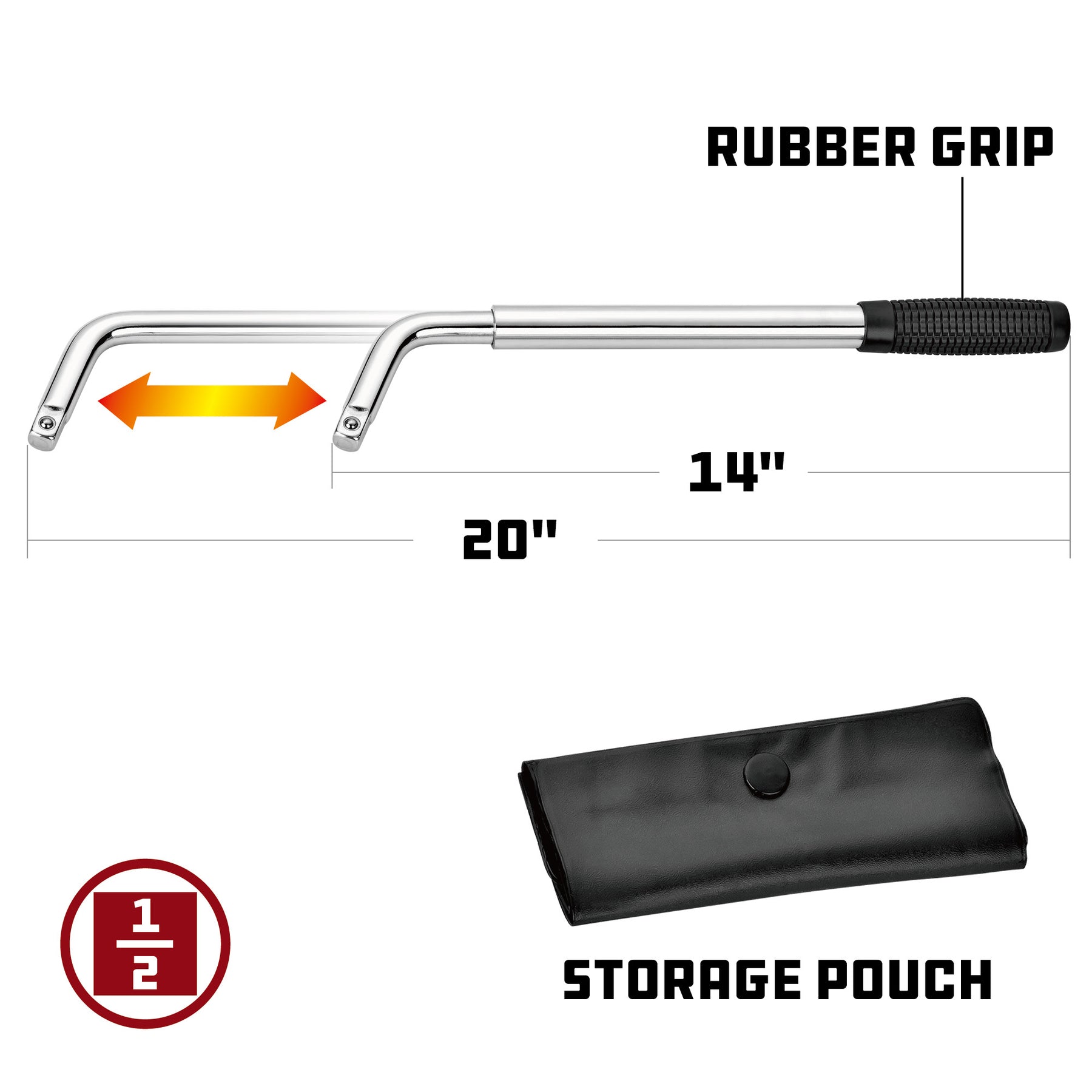 Extendable Lug Wrench Set