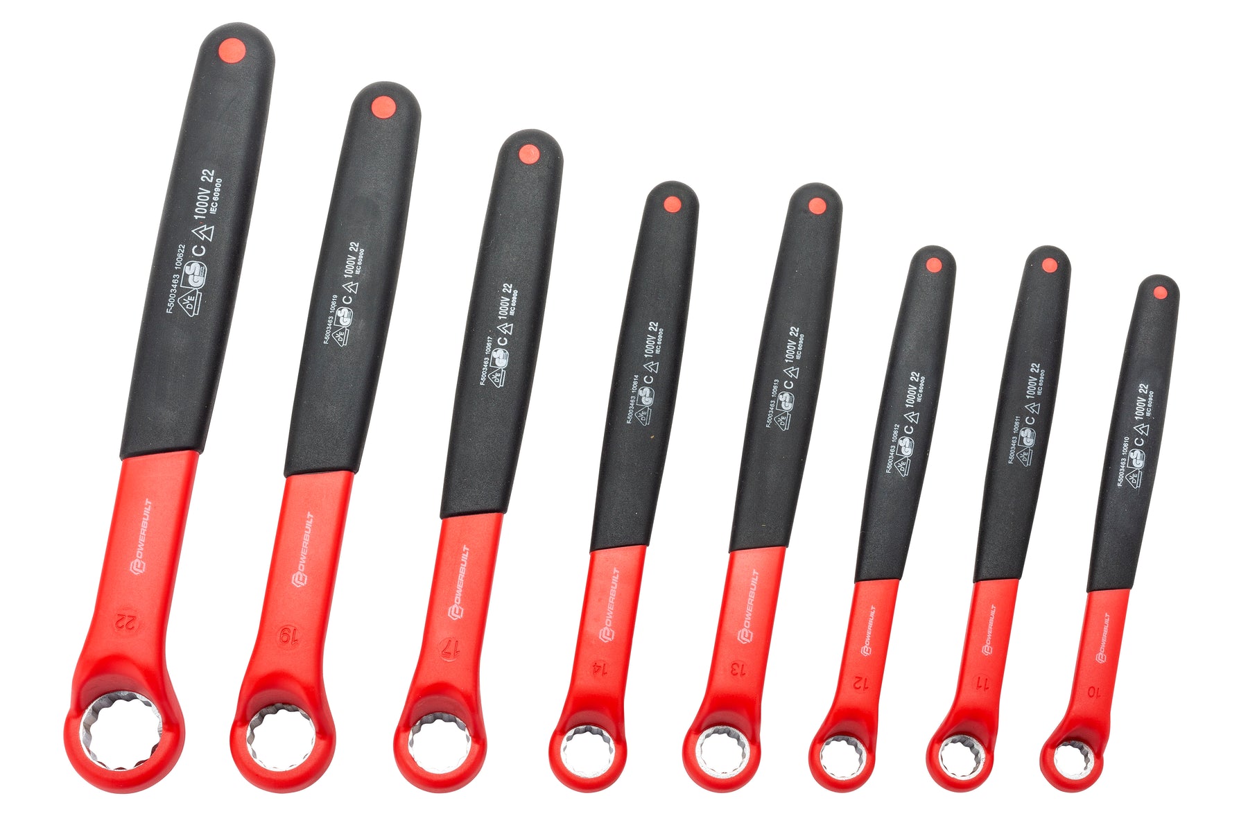 8 Piece Insulated VDE Offset Box End Metric Wrench Set