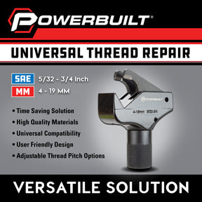 Universal Thread Repair Tool 5/32" - 3/4" SAE / 4 - 19mm Metric