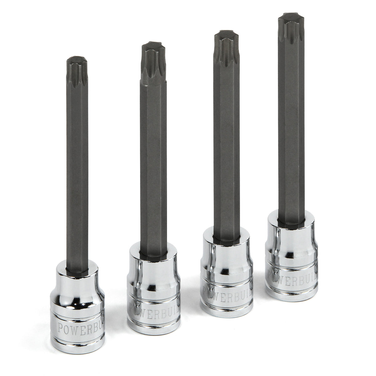 4 Piece 3/8 in. Dr. Long Reach Torx Bit Socket Set