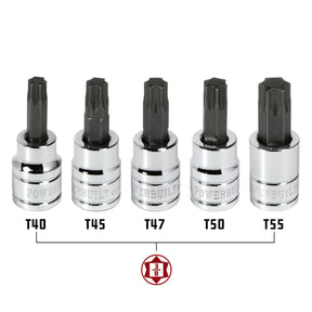 5 Piece 3/8 in. Dr. Torx Bit Socket Set