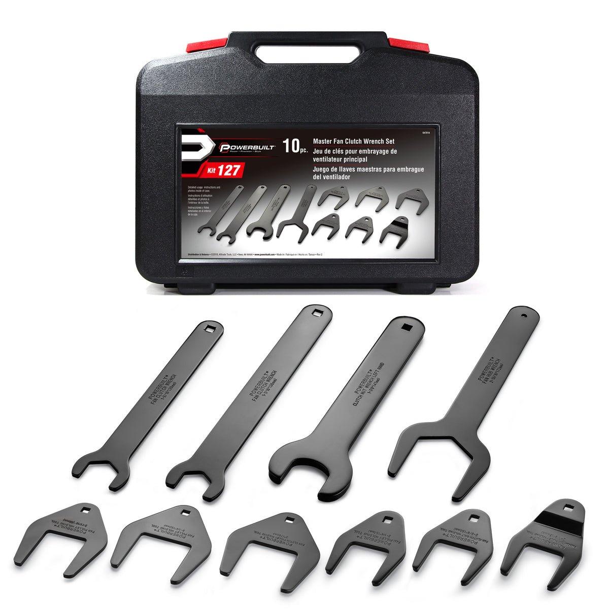 10 Piece Master Fan Clutch Wrench Kit