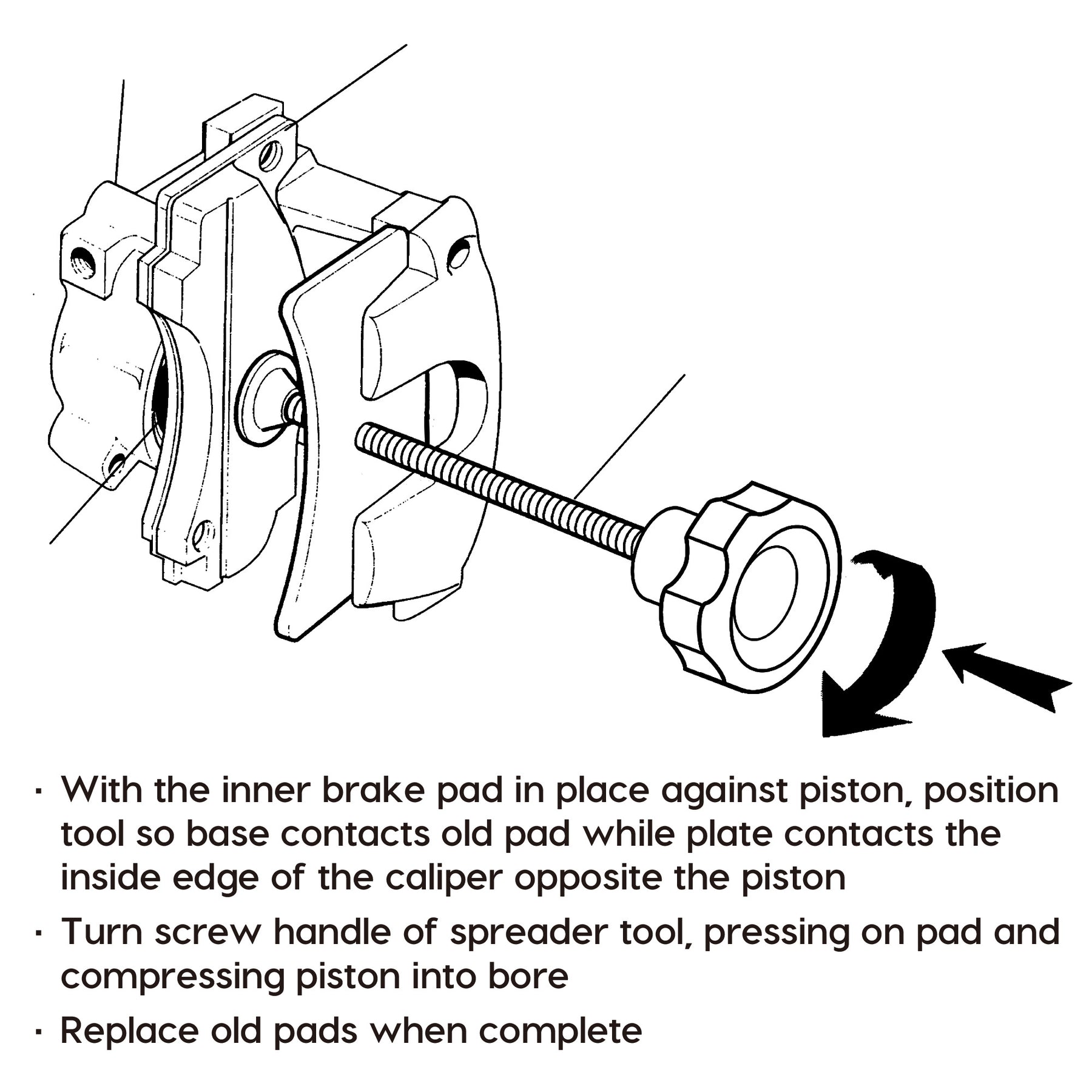 Disc Brake Pad Spreader