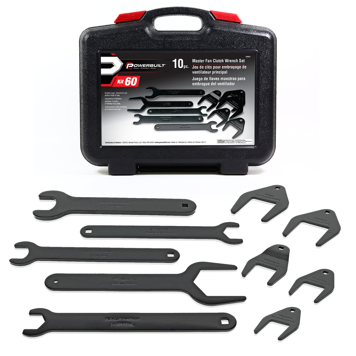 10 Piece Fan Clutch Wrench Master Set