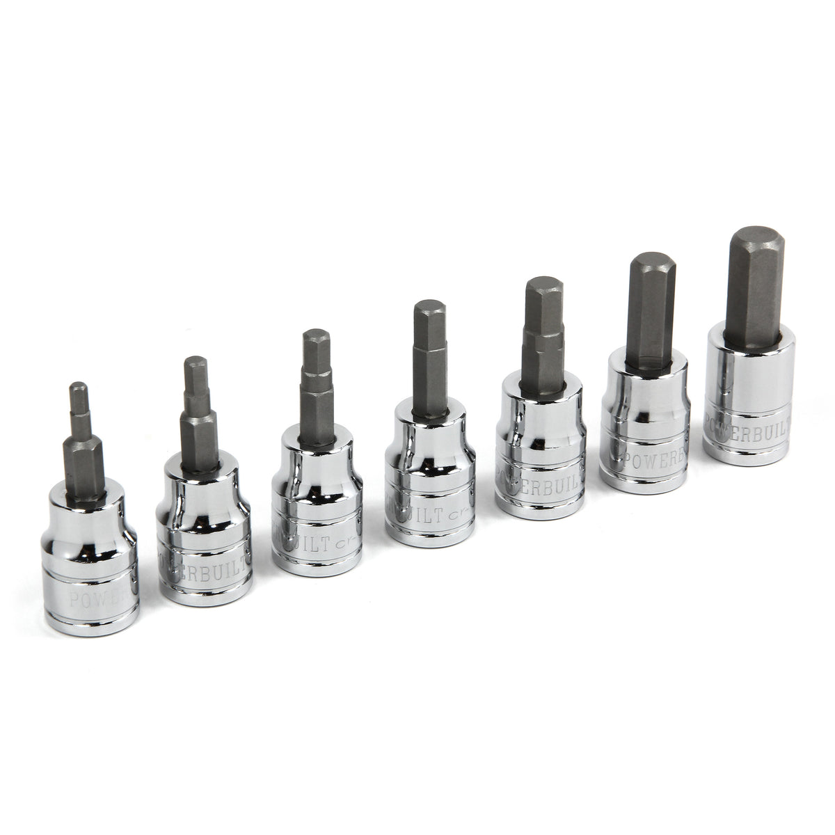 7 Piece 3/8 in. Dr. Metric Hex Bit Socket Set