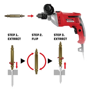 3 Piece Damaged Screw Remover Set