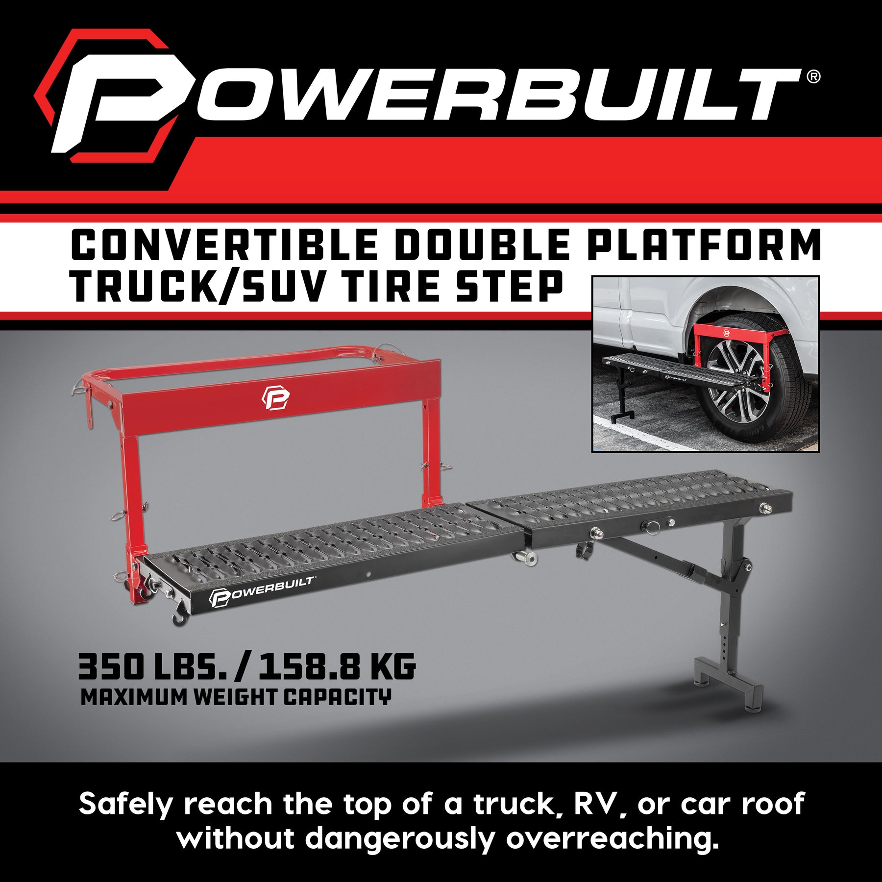 Double Platform Truck/SUV Tire Step