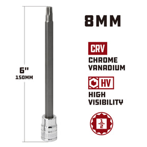 1/2 in. Dr. 8mm Toyota Head Bolt Bit Socket