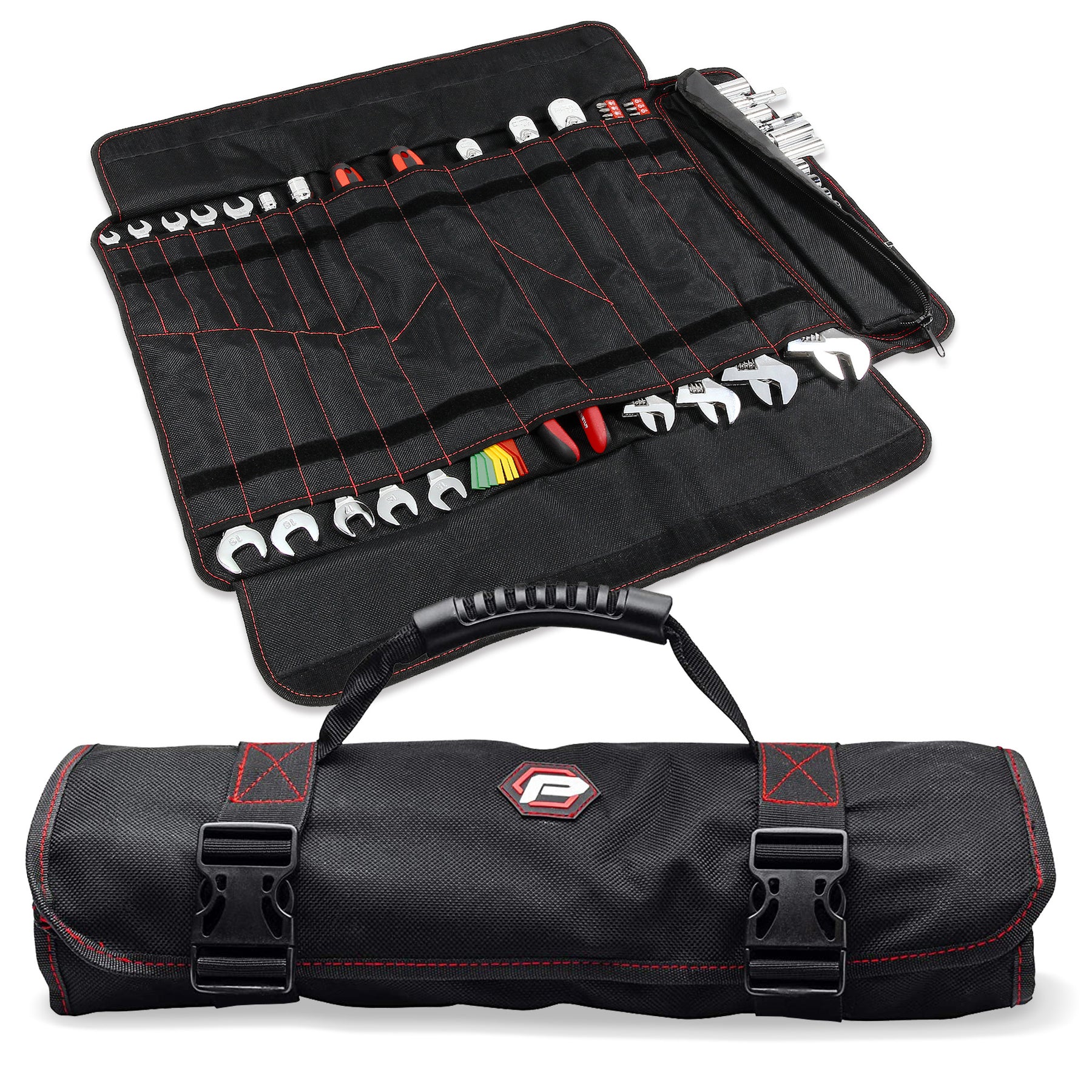 Xtremepowerus Rolling Tool Bag 18 With Wheels Portable Storage