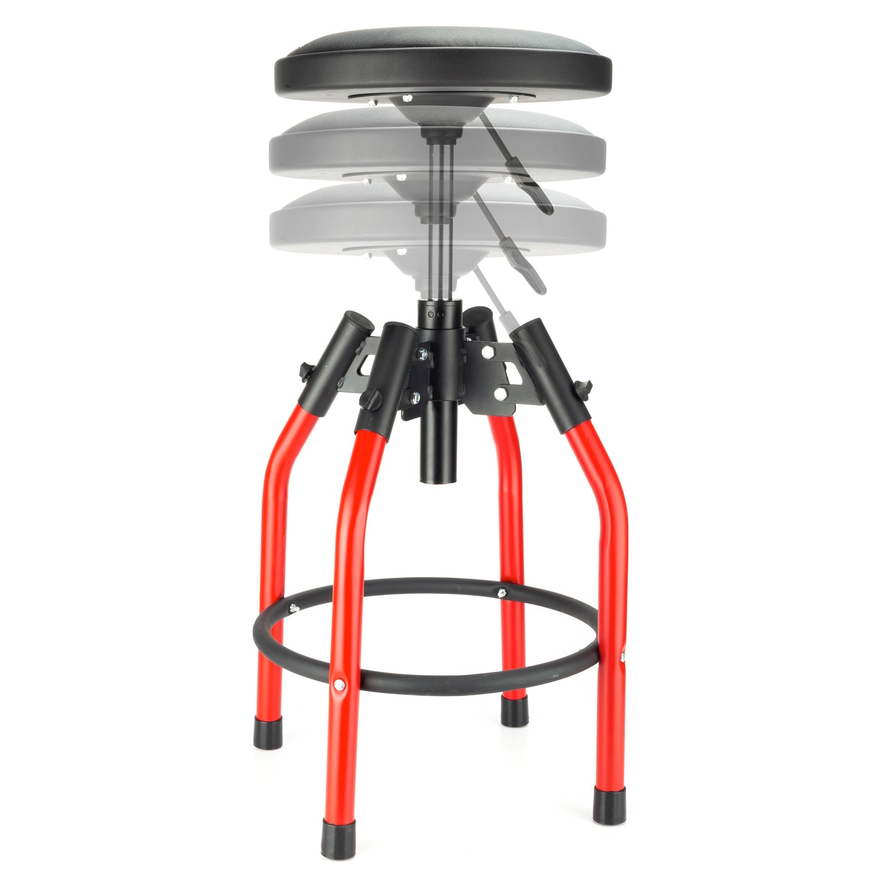 Adjustable Workbench Stool With Back