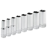 8 Piece 1/2 in. Dr. Metric Deep Socket Set