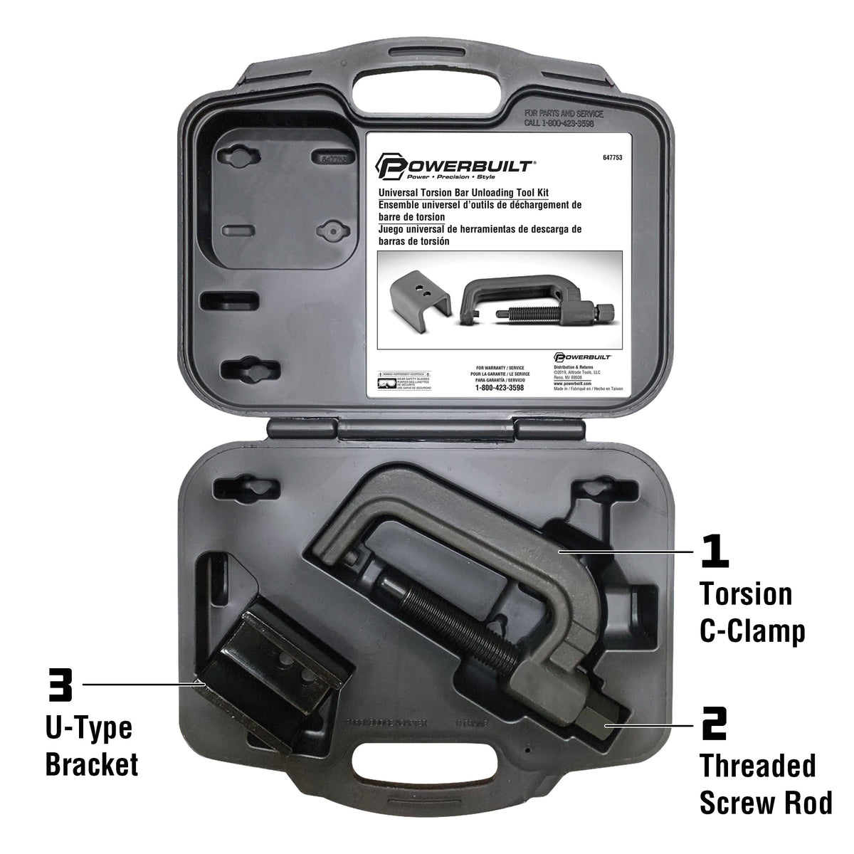 Universal Torsion Bar Unloading Tool Kit