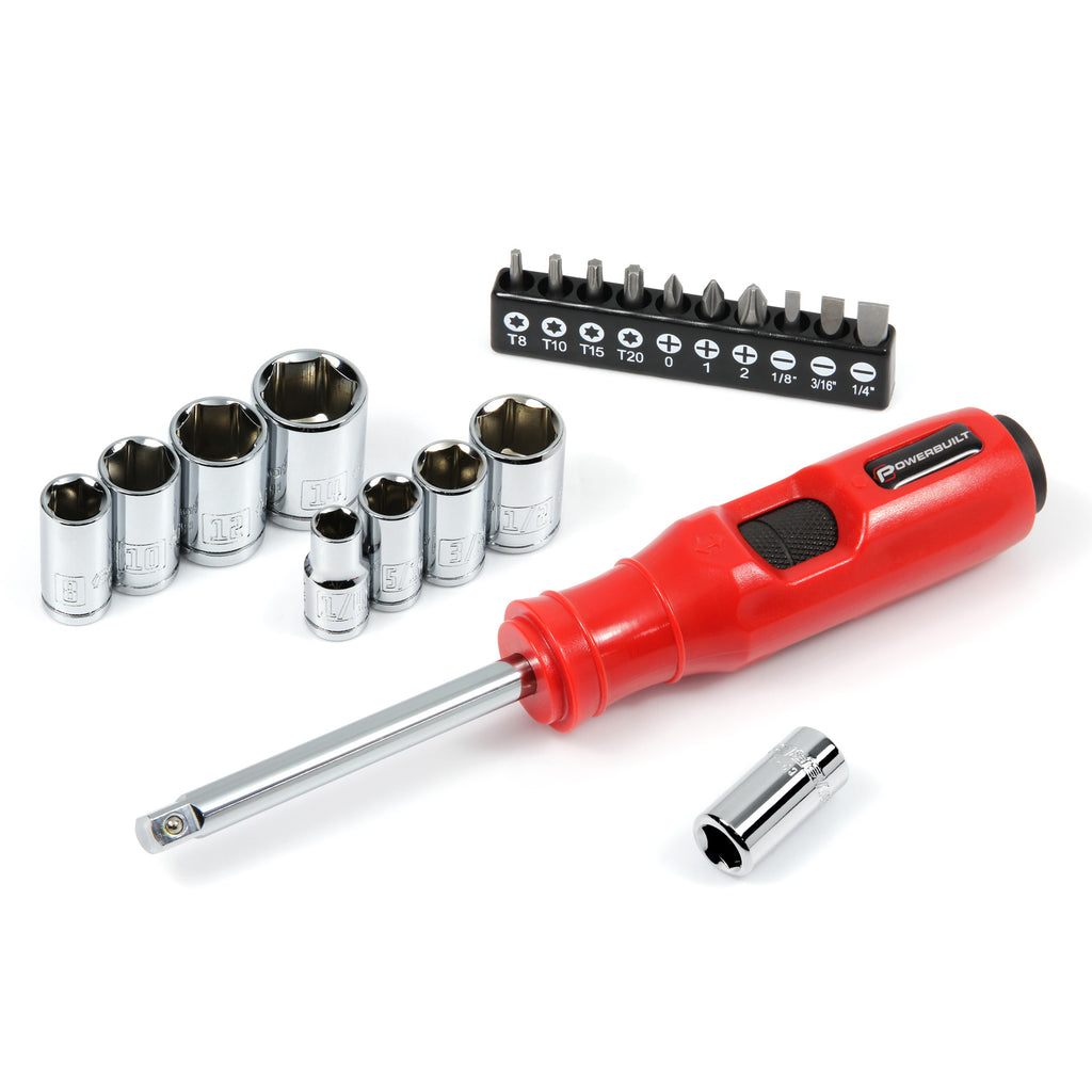 Powerbuilt 648002 1/2 inch Drive Impact Driver Kit