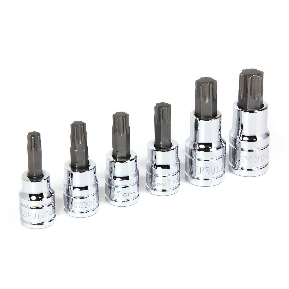 6 Piece 3/8 in. Dr. Torx Bit Socket Set