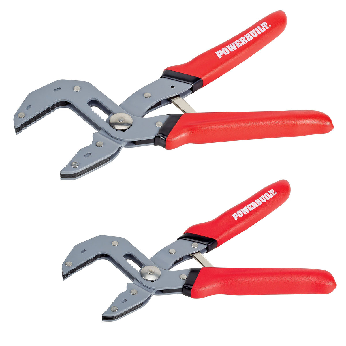 2 Piece Self-Adjusting Power Grip Pliers Set