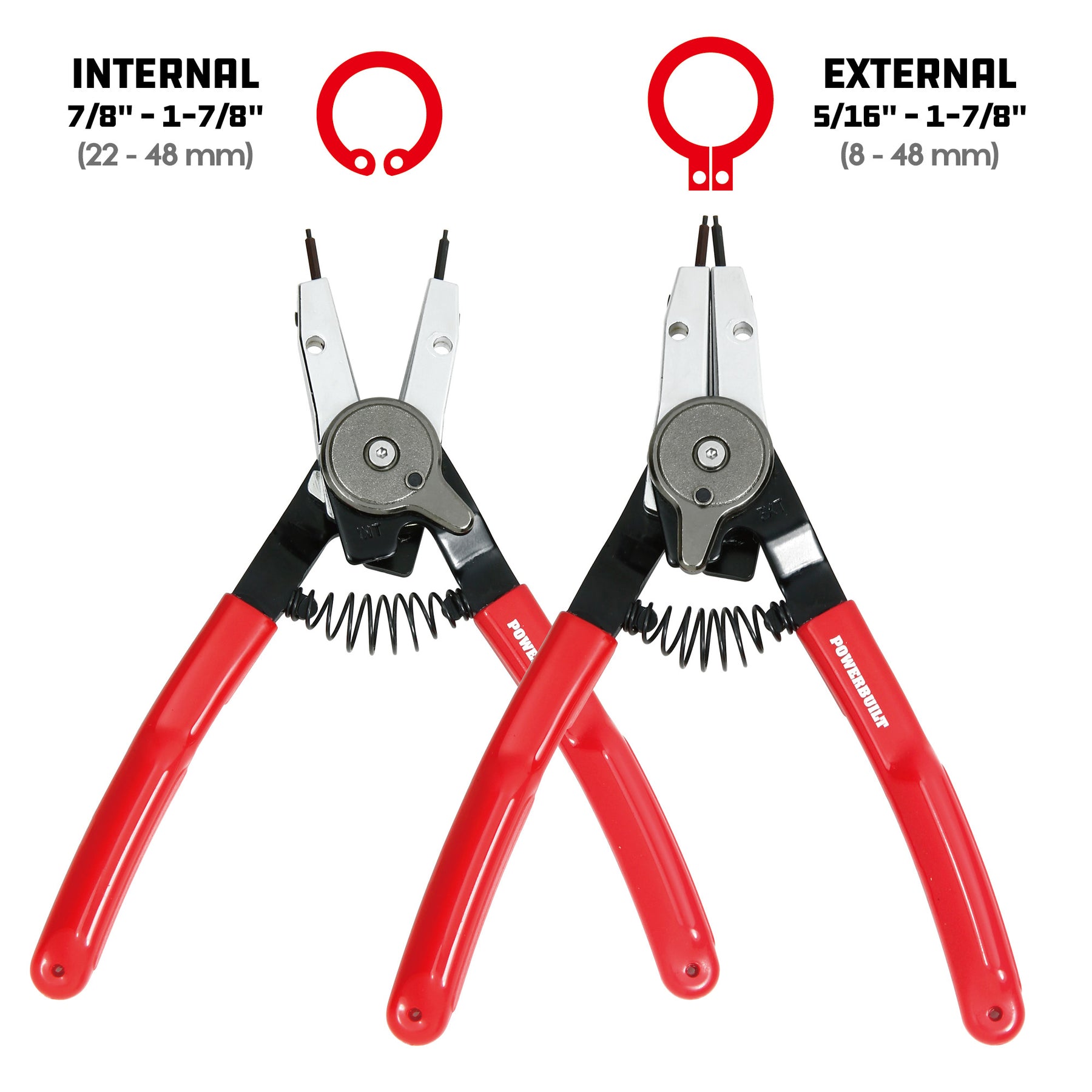 STRAIGHT EXTERNAL SNAP-RING PLIERS - SP Tools